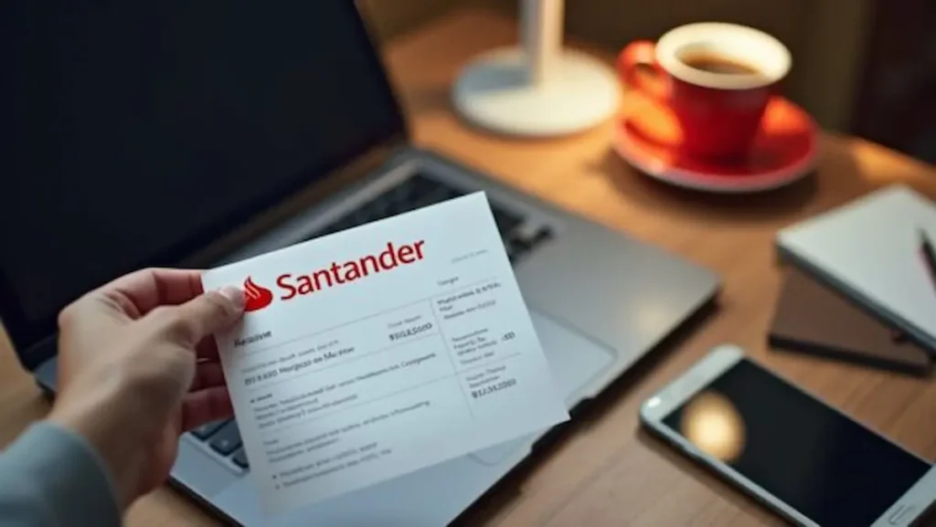 como consultar o comprovante de conta salário do santander​